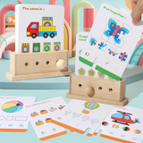 BrainyKids – Logiskt & Roligt – Pedagogiskt kortspel i trä
