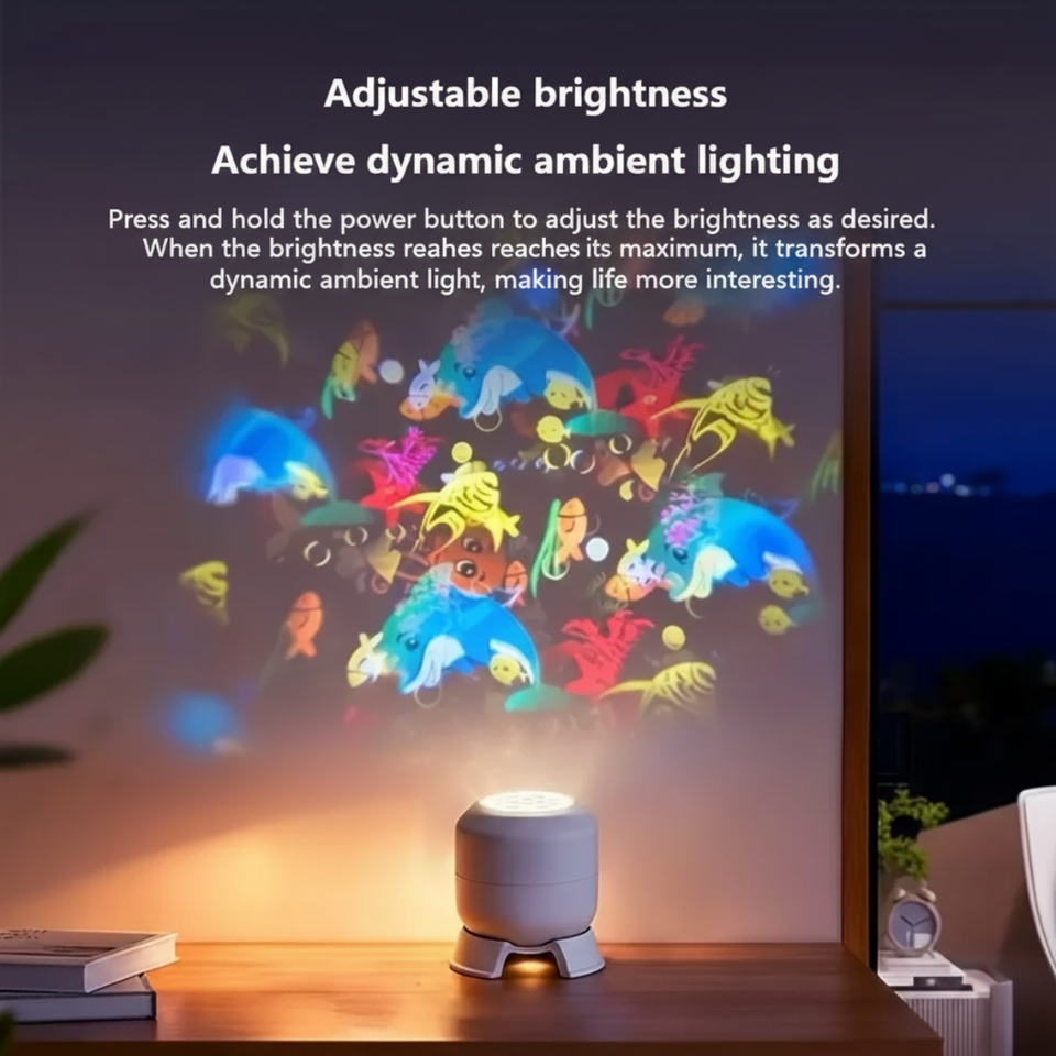 SeaDream – Lekfullt & lärorikt – 360° roterande LED-nattlampa