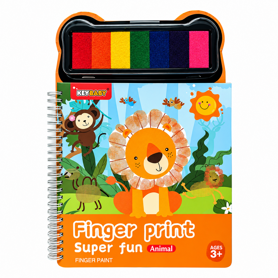 FingerArt – Kreativt & färgglatt – Fingerfärgsbok för barn