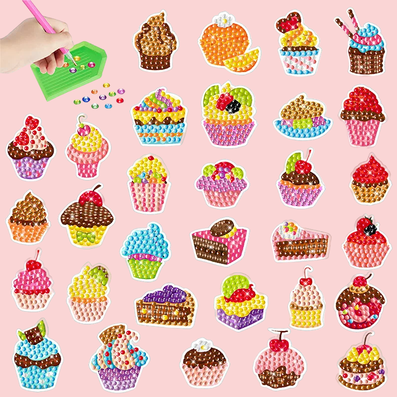 GemArt – Skuggiga & glänsande – Diamantmålningsklistermärken