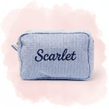 Striped Name Pouch – Personlig & stilfull – Sminkväska