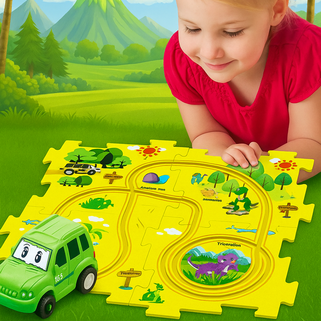 Car Track™ - Bygg, lek och upptäck - Set med leksaksbilar