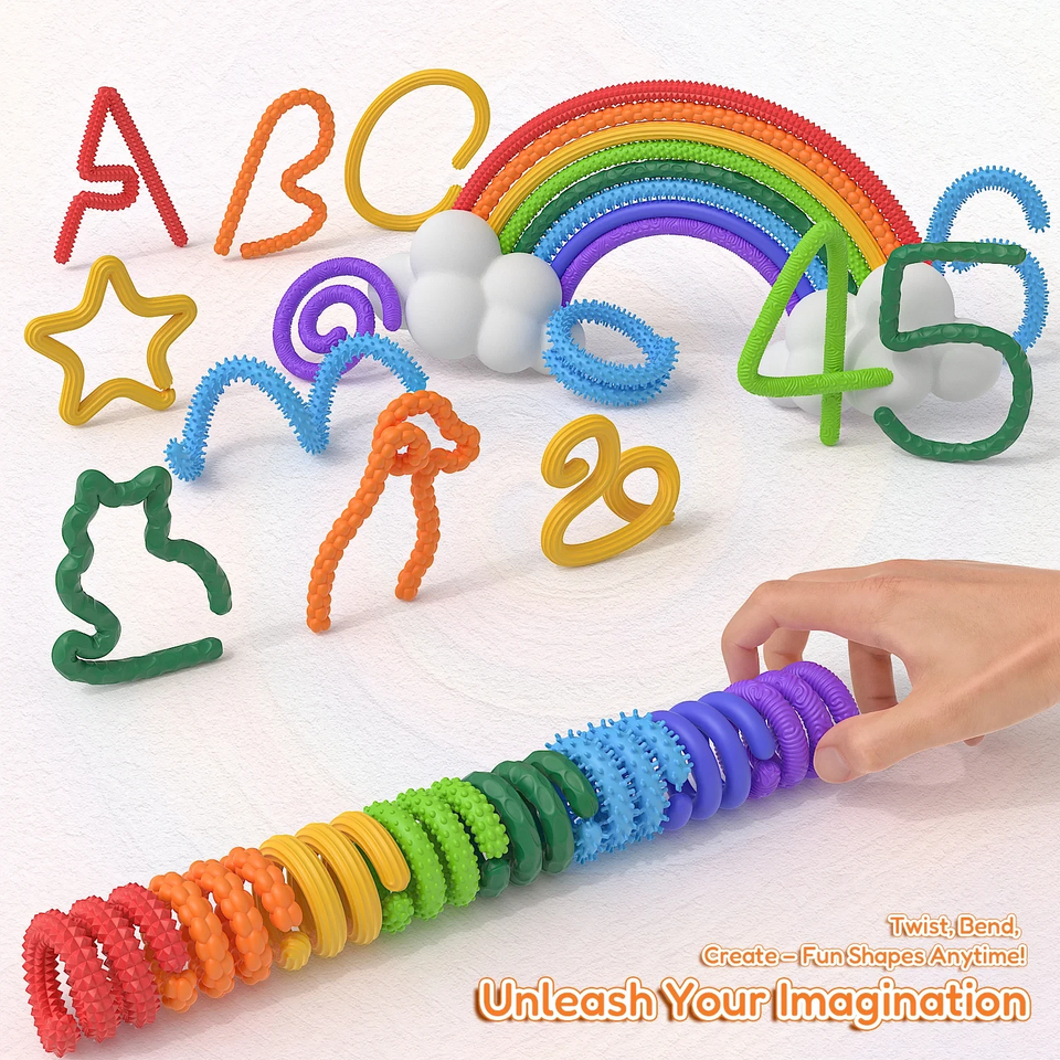 SensoryFlex – Lugnande & interaktivt – Sensoriska Fidget Sticks