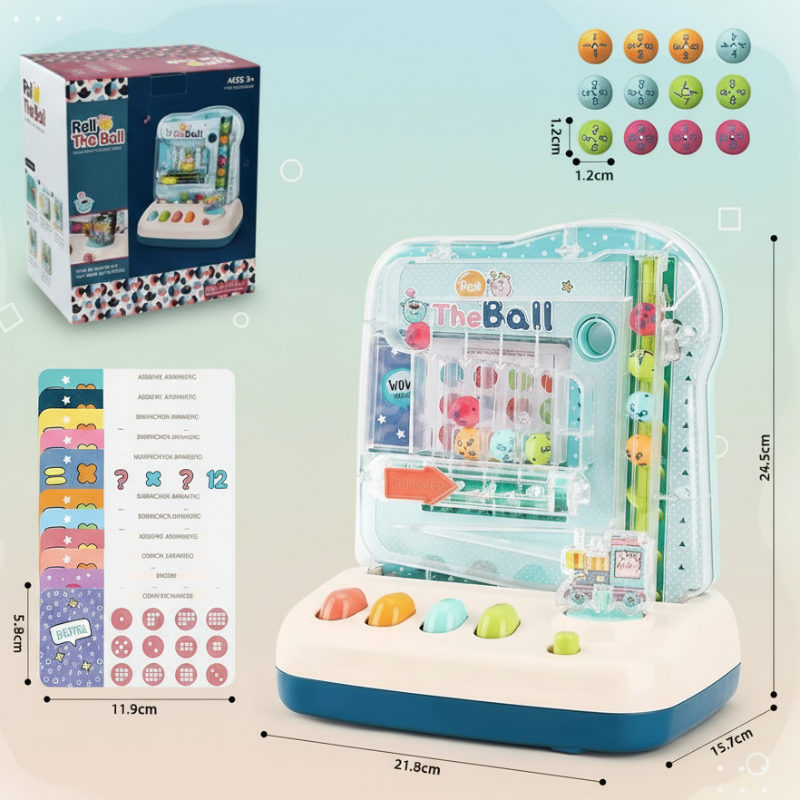 Montessori Math Track Game – Lärande & Logik – Bollbana