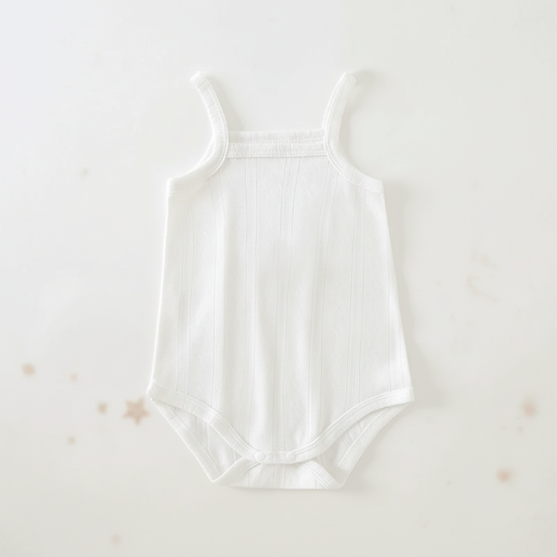 Summer Bodysuit – Luftigt & bekvämt – Stickad babybody
