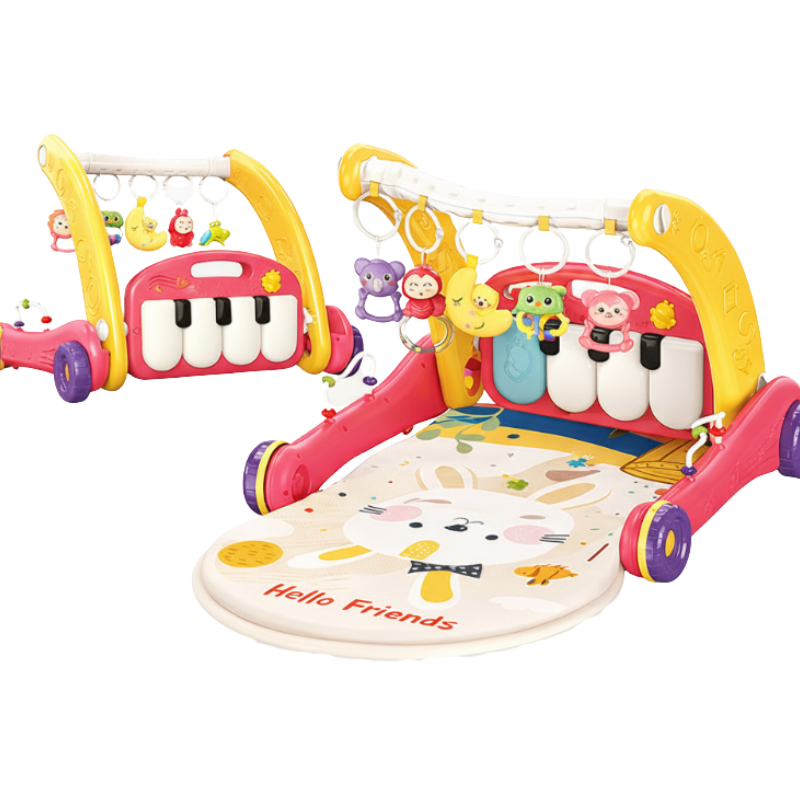 Step & Play – Interaktivt & Säker – 3-i-1 gåstol & babygym