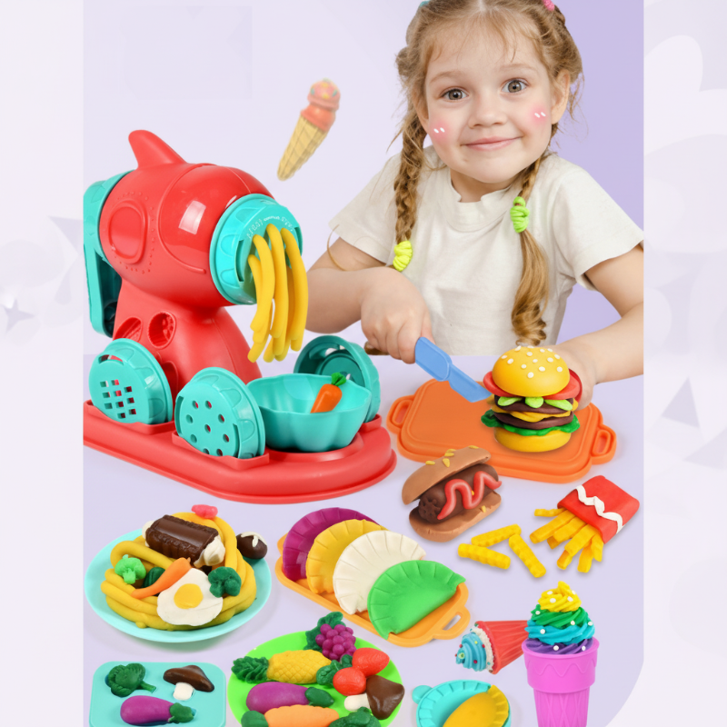 PlayDough Fun – Lekfullt & kreativt – DIY-leksats med lera