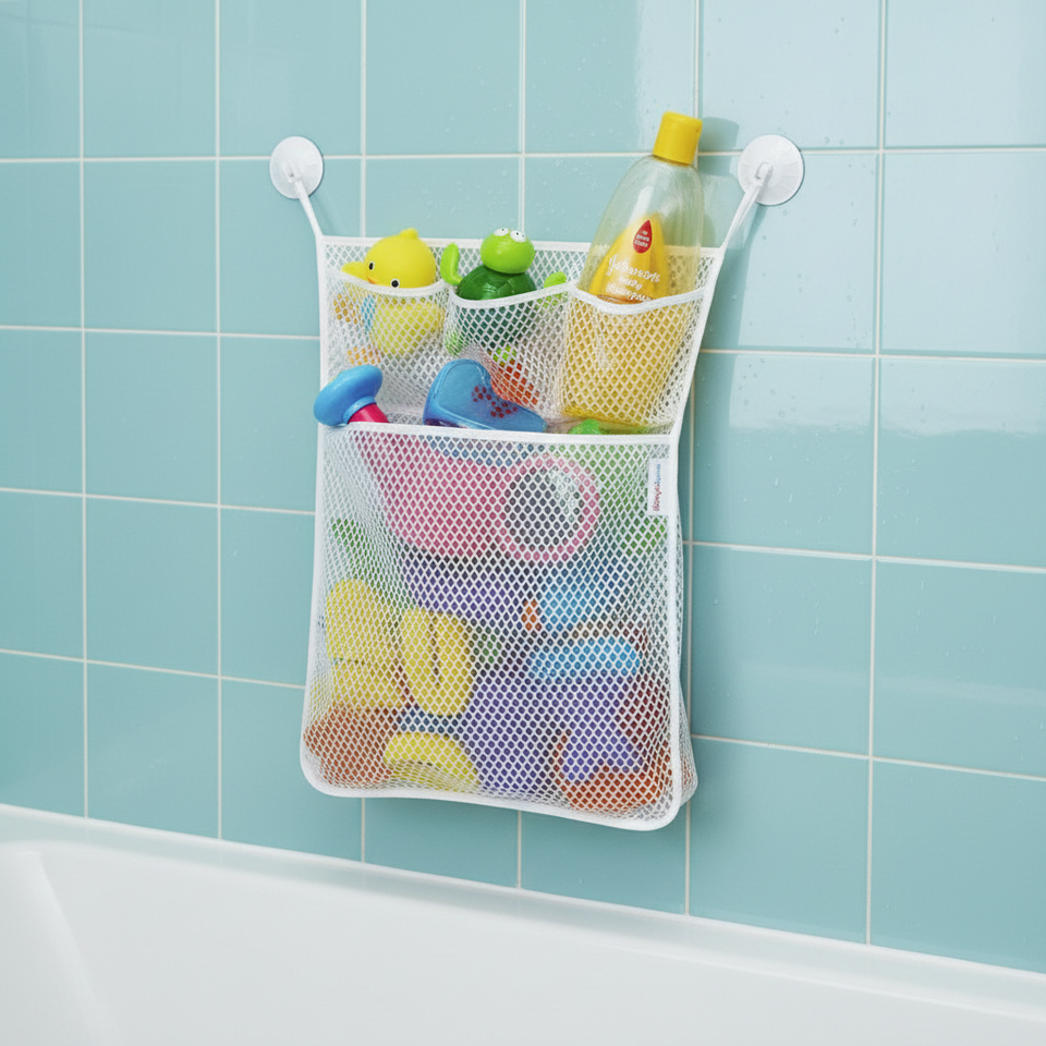 TubyTidy – Mögelfri & rymlig – Förvaringsnät för badleksaker
