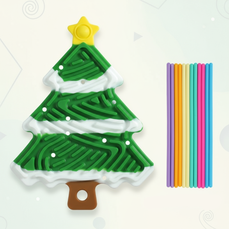 FidgetFrost – Lekfullt & mjukt – Silikon Busy Board