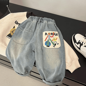 Mini Fashion™ - Jeans med raka ben - Avslappnade Jeans