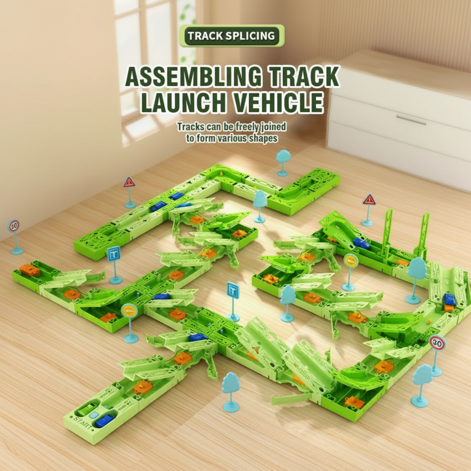 GravityRacer – Lärorikt & roligt – DIY-banpaket med fordon