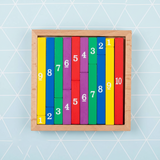 TinyMath – Lärorikt & pedagogiskt – Räknebräda i trä med siffror
