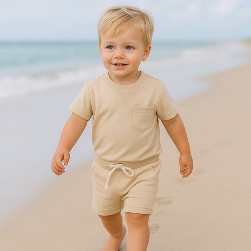 Mini Fashion™ - Coolt och bekvämt - Sommarset för småbarn