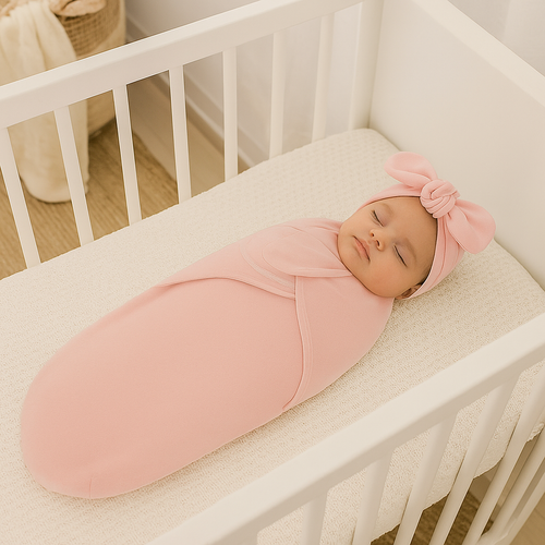 DreamNest – Rust & Comfort – Lyxig inbakningsduk med mössa