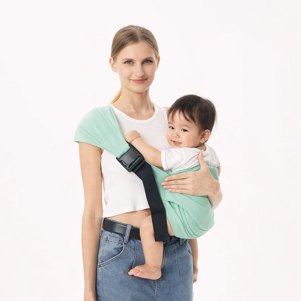 Baby Sling Carrier™ - Extra bred bärrem - Ergonomisk höftbärare
