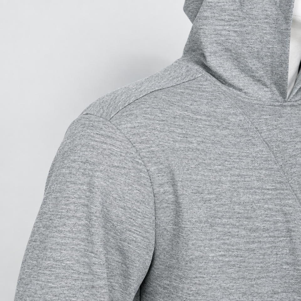 CuddleDad – Bekväm och praktisk – Hoodie för män med förvaringsficka