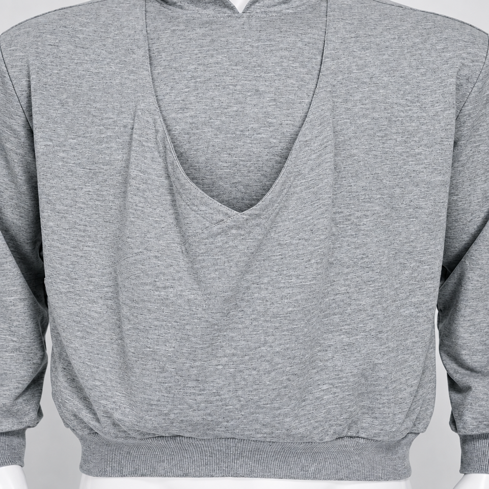 CuddleDad – Bekväm och praktisk – Hoodie för män med förvaringsficka