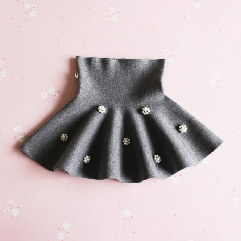 Girls Knitted Skirt – Komfort & stil – Barnkjol
