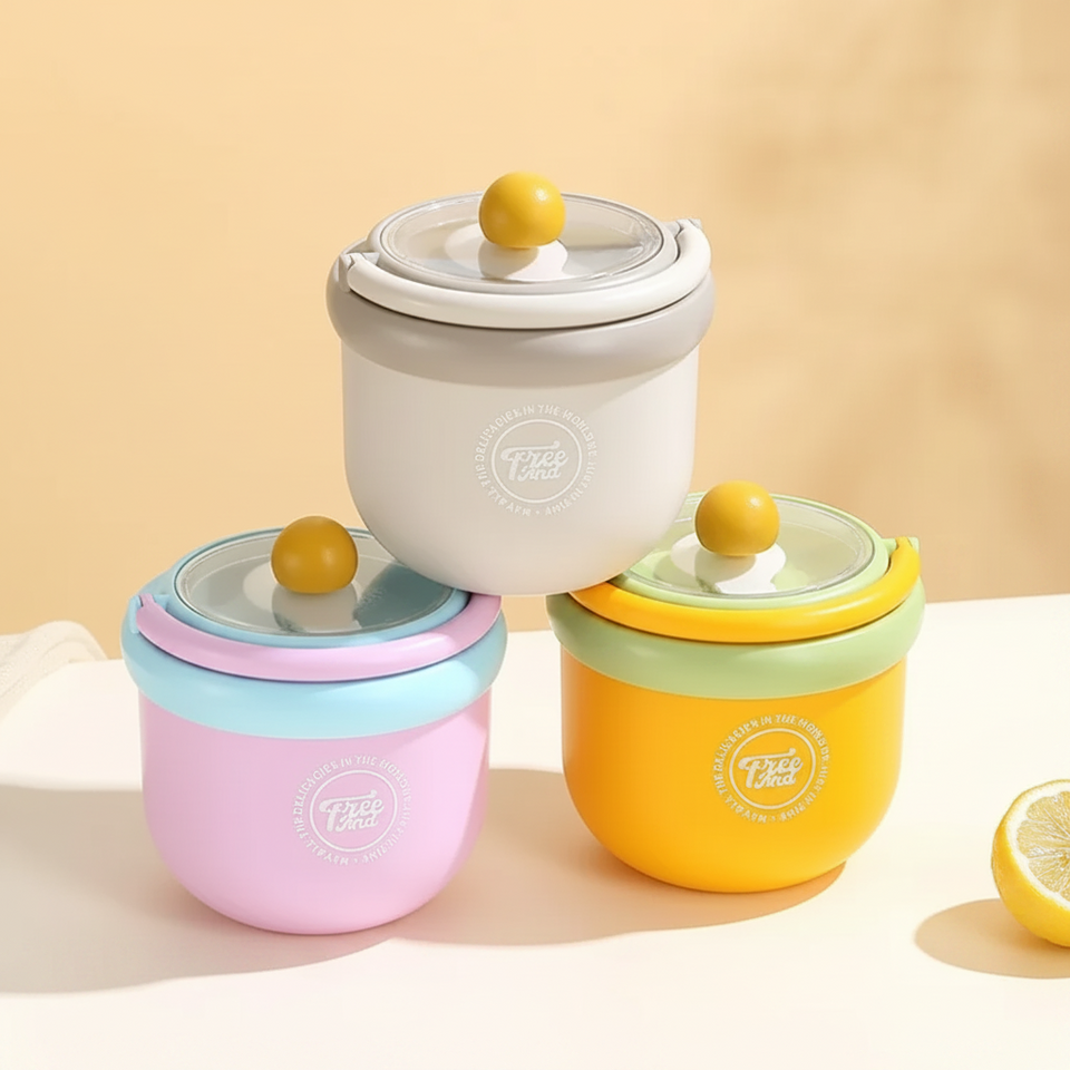 MealMate – Praktisk & isolerad – Lunchskål i rostfritt stål med sked