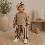 SoftStripe – Mjuka och bekväma – babybyxor med randigt mönster