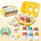 Montessori 3D Eggs Puzzle – Ett roligt påskspel – Äggsorteringsspel