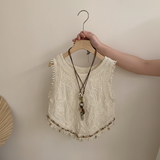 TinyTrends – Boho Chic & Sött – Virkad topp med rutig kjol