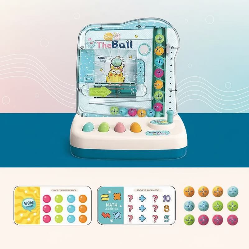 Montessori Math Track Game – Lärande & Logik – Bollbana