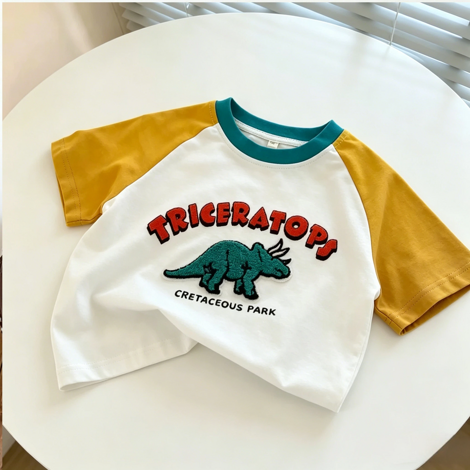 StreetBoy – Coolt & bekvämt – Barn-T-shirt med raglanärmar och tryck