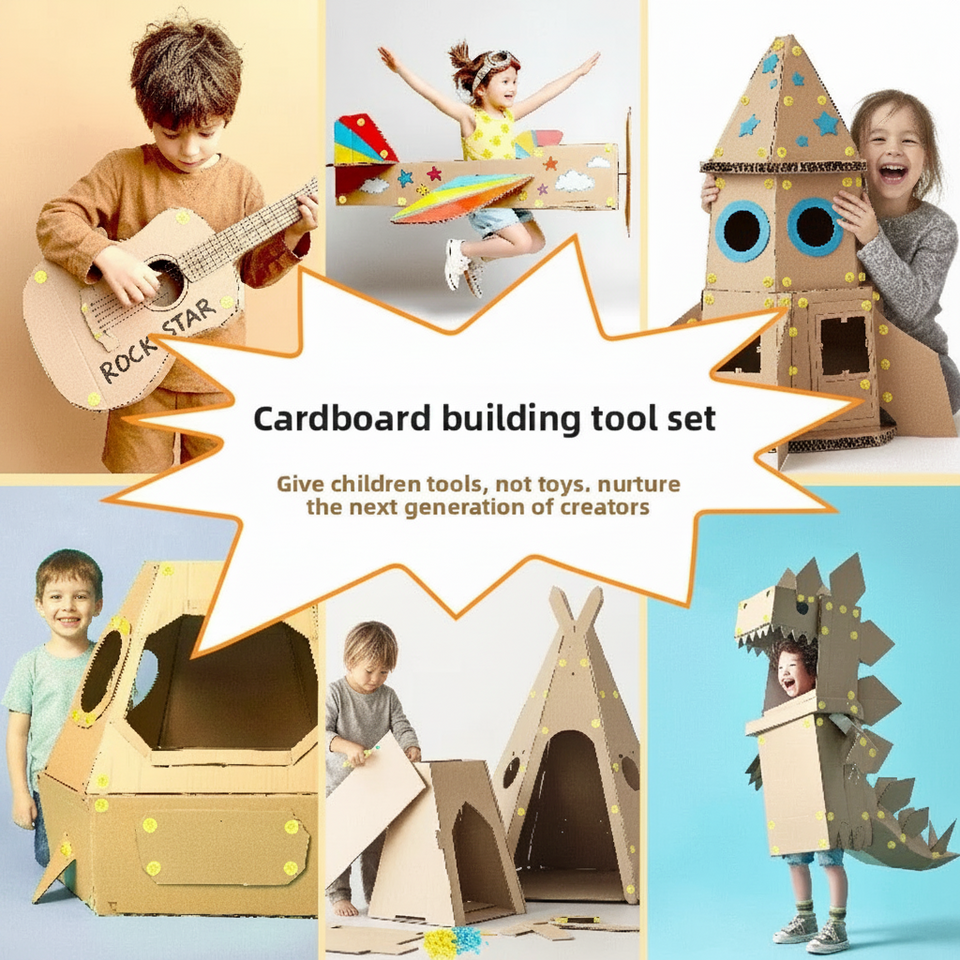 CardboardMaster – Lekfullt & utvecklande – Pysselbyggsats för kartong