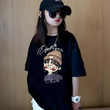CuteStyle – Trendigt & bekvämt – T-shirt med överdimensionerat serietryck