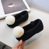 SoftSteps –  Varmt & mjukt – Flickor skor med plyschpompon