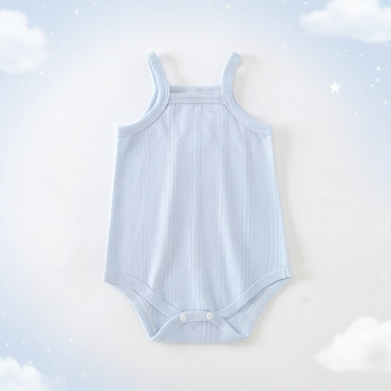 Summer Bodysuit – Luftigt & bekvämt – Stickad babybody