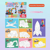 3D Sticker Puzzle – Kreativt & lärorikt – Geometriskt 3D-pussel