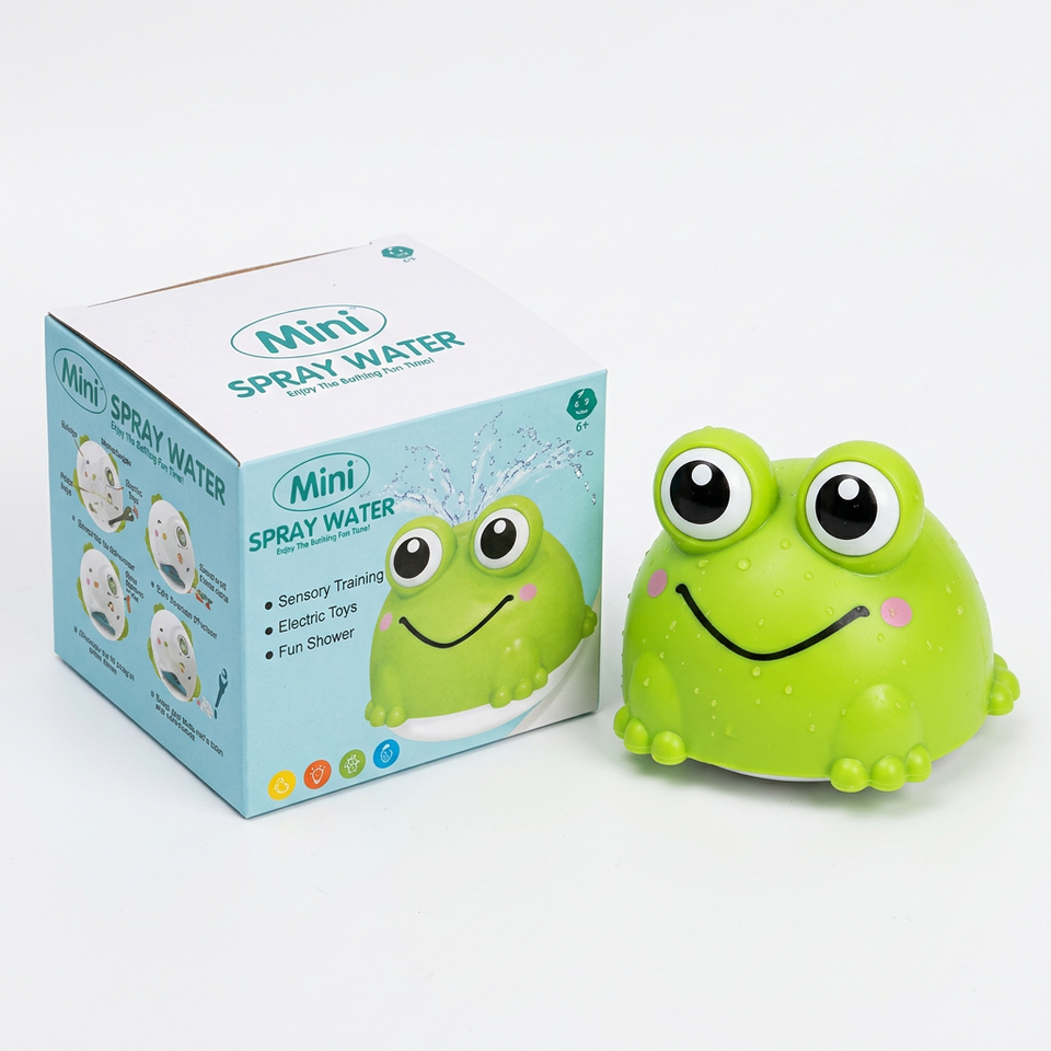 FrogSplash – Glad & interaktiv – Automatisk vattenfontän
