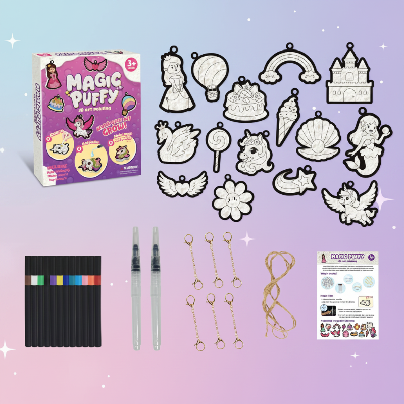 Magic Puff Paint – Kreativt & interaktivt – Pysselset med magisk skumtextur