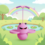 PlayLeap – Balans & Energi – Groda Pogo Stick