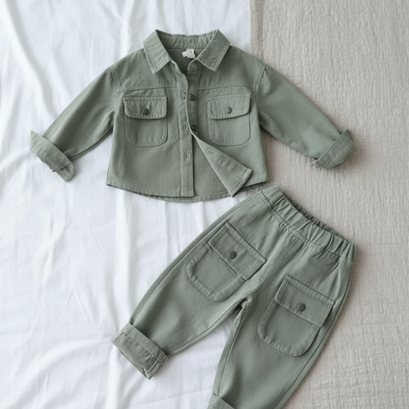 Boys Fashion – Trendigt & bekvämt – Cargo-set för pojkar