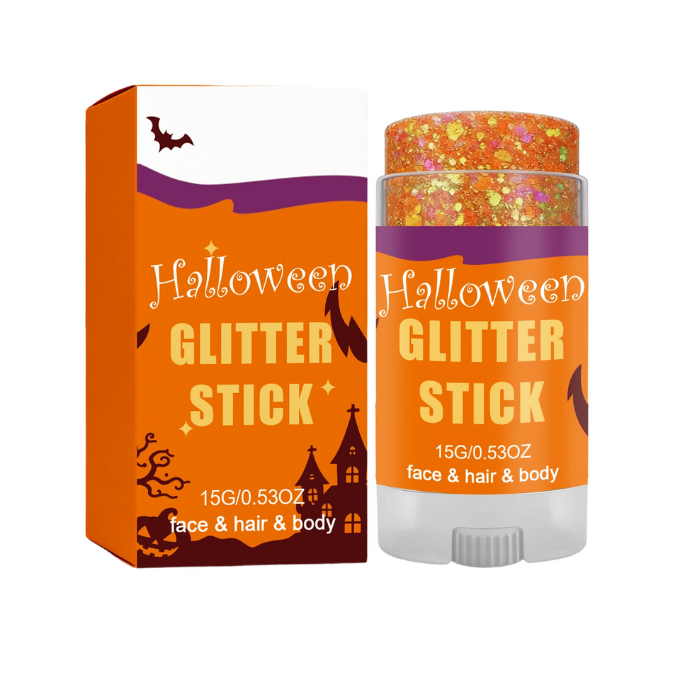 GlitterPop – Glittrande & festligt – Halloween-glitterstift för ansikte, hår och kropp