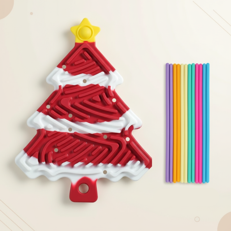 FidgetFrost – Lekfullt & mjukt – Silikon Busy Board