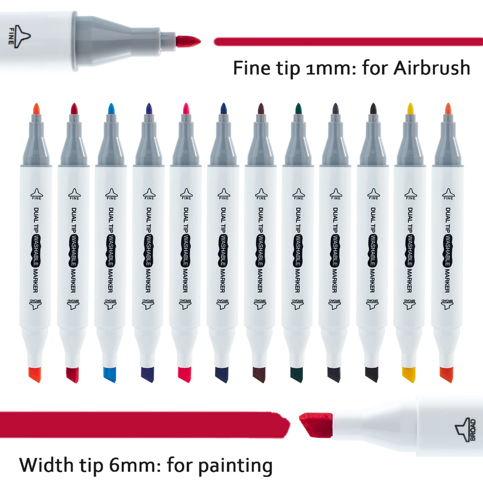 PaintBuddy – Kreativt & pedagogiskt – Bärbart airbrush-ritset