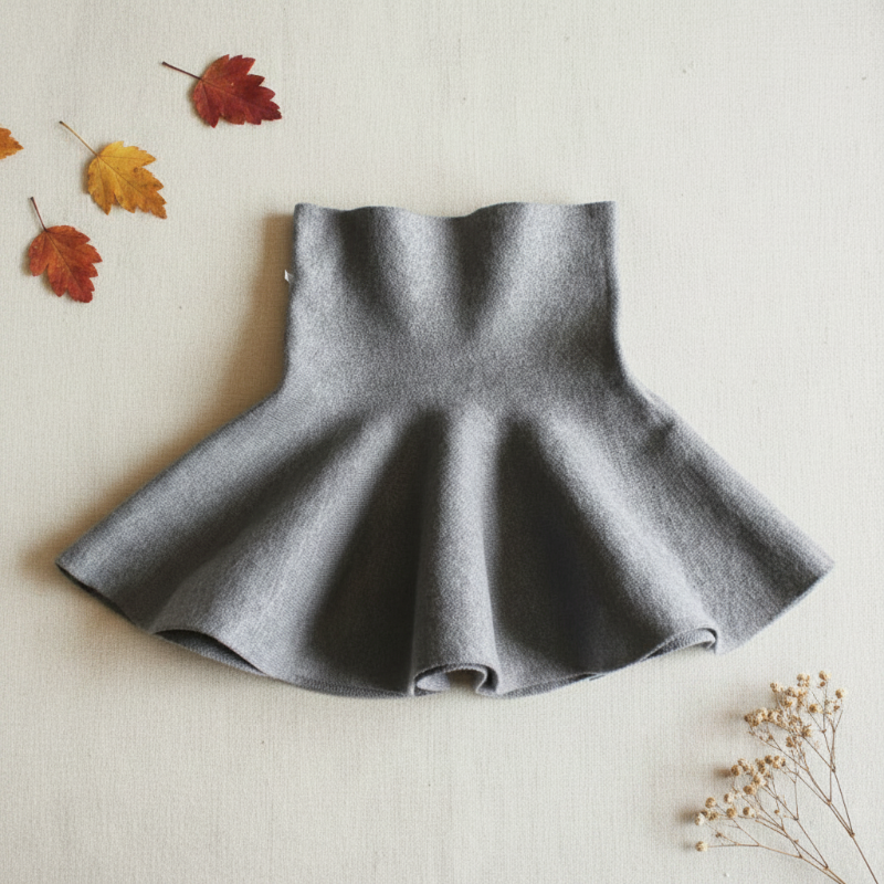 Girls Knitted Skirt – Komfort & stil – Barnkjol