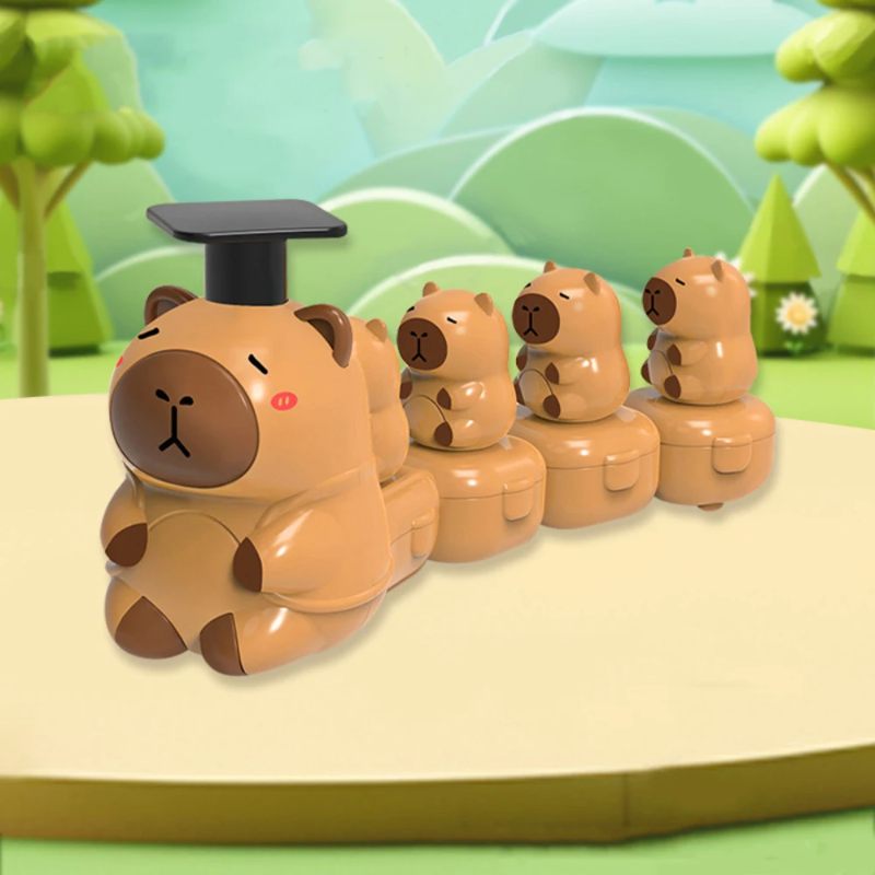 Capybara Train Toy – Lekfullt & gulligt – Livligt tåg