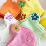 PlayfulToes – Färgglada & mjuka – korta barnstrumpor (5-pack)