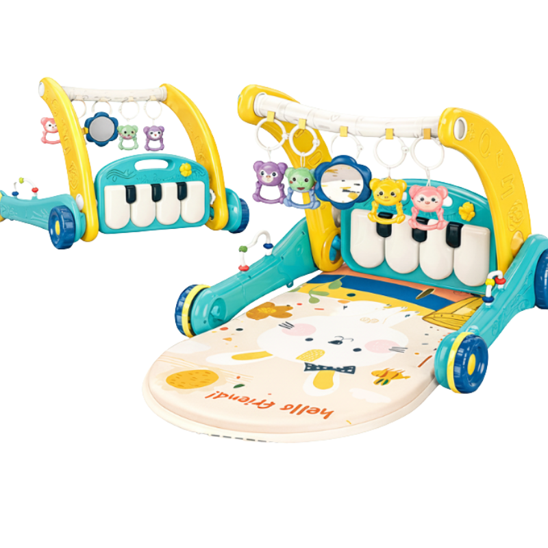 Step & Play – Interaktivt & Säker – 3-i-1 gåstol & babygym