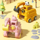 TinyExcavators – Unikt & funktionellt – Grävmaskin-vattenflaska med sugrör