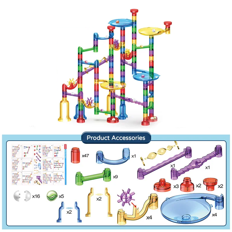 MarbleRun – Säker & pedagogisk – Kulbana byggsats