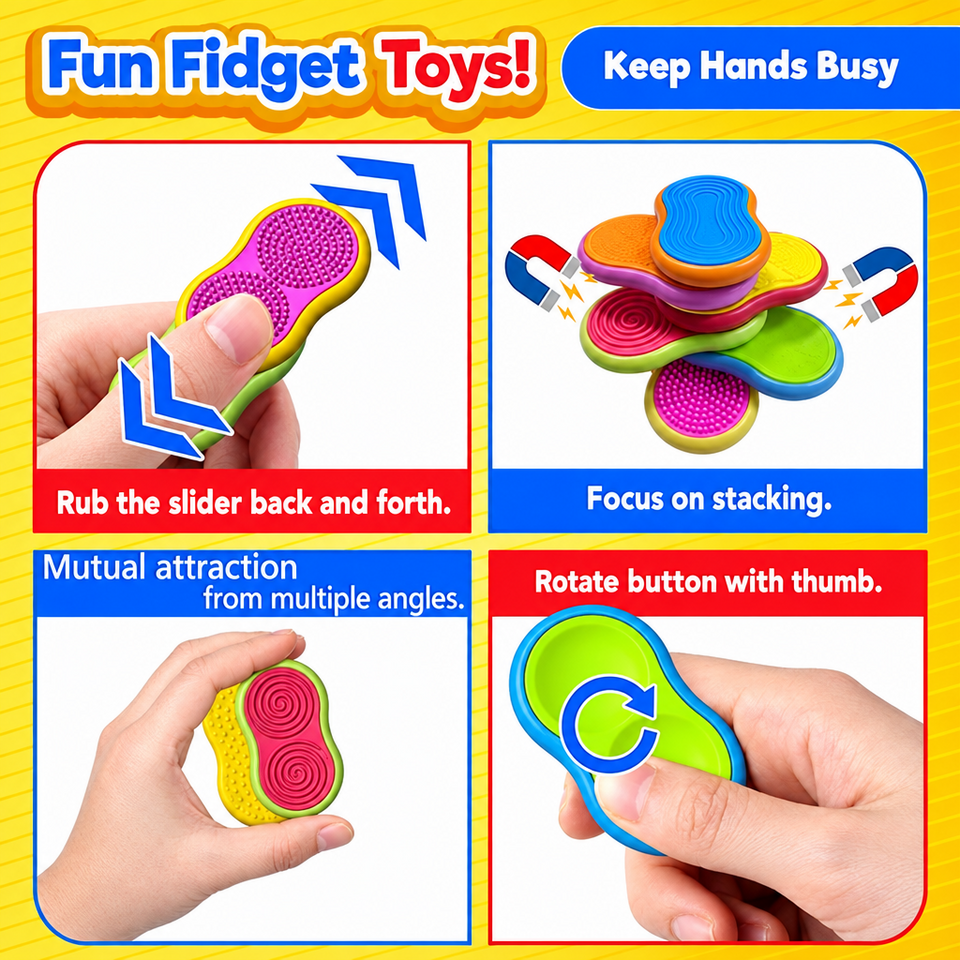 SensorySlide – Lugnande & interaktivt – magnetiska fidget-leksaker
