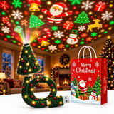 HolidayBeam – Festligt och stämningsfullt – USB-julprojektor med ljusmönster