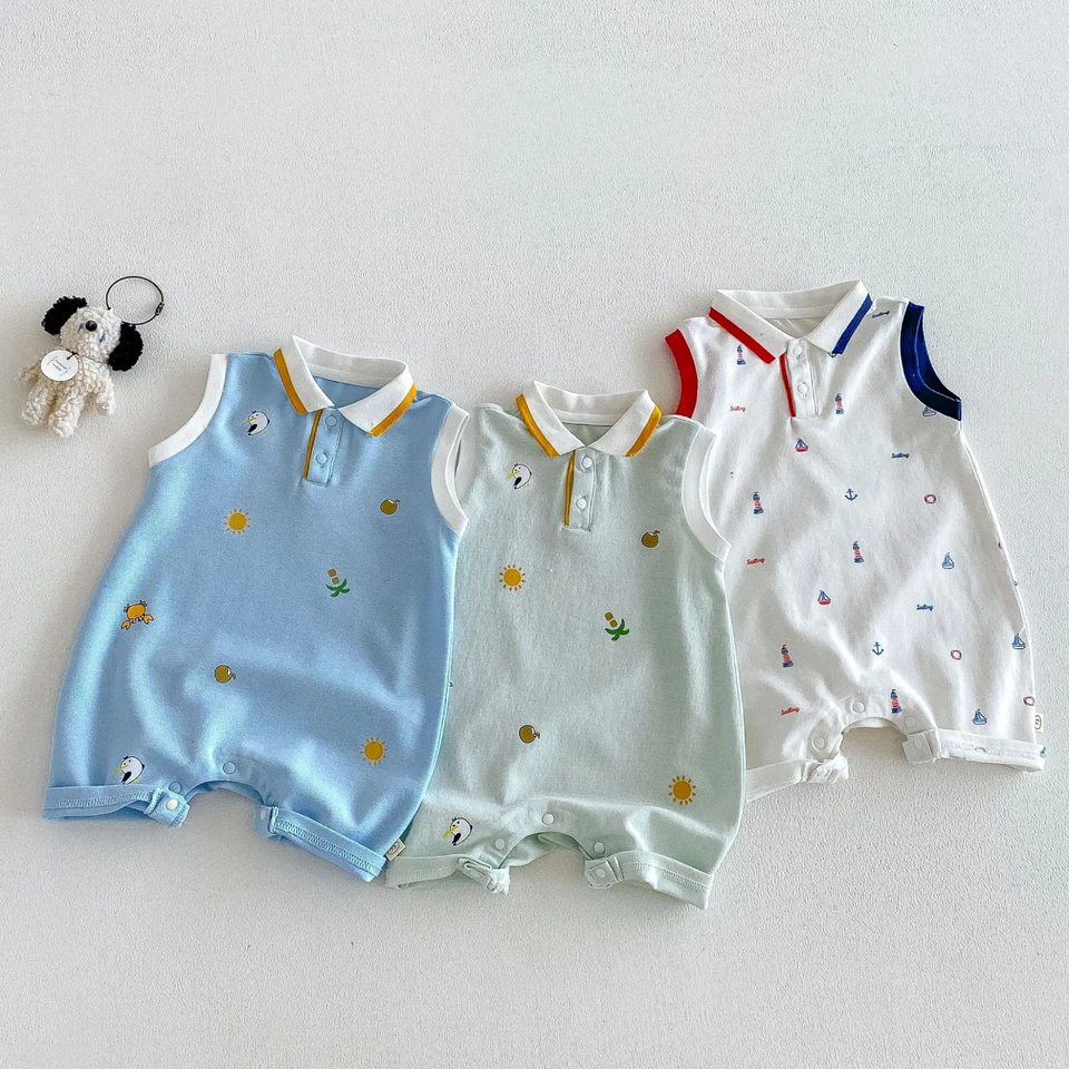 SunnyBaby – Bekväm och söt – Polo-body för spädbarn