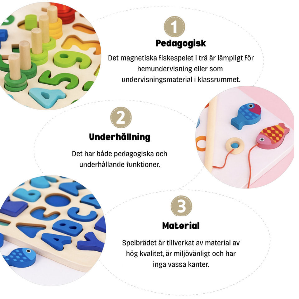 Woods™ - Montessori lekbräda i trä | Utveckla dina kognitiva färdigheter